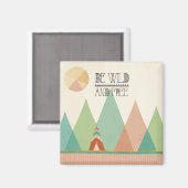 Südwestgeo II| Wild und frei sein Magnet (Vorderseite/Rückseite)