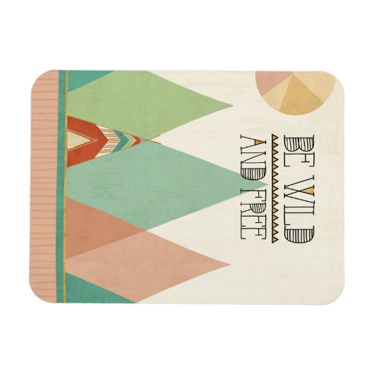 Südwestgeo II| Wild und frei sein Magnet (Horizontal)