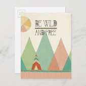 Südwestgeo II| Wild und frei sein Postkarte (Vorne/Hinten)