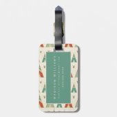 SüdwestGeo-Schritt| geometrisches Teepee-Muster Gepäckanhänger (Rückseite vertikal)