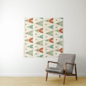 SüdwestGeo-Schritt| geometrisches Teepee-Muster Wandteppich (Beispiel)