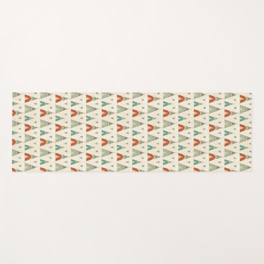 SüdwestGeo-Schritt| geometrisches Teepee-Muster Yogamatte (Vorderseite (Horizontal))