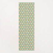 SüdwestGeo-Schritt | orange u. grünes Kreis-Muster Yogamatte (Vorderseite)