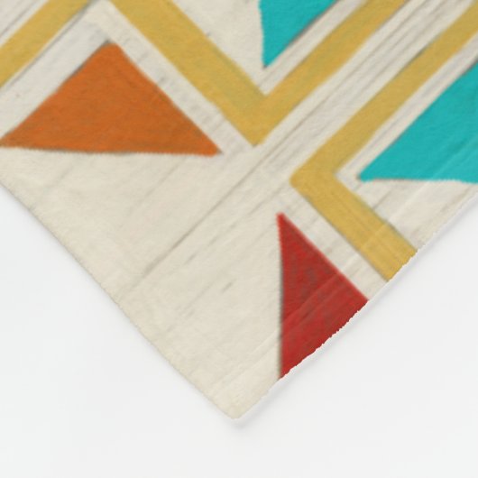 Südwestgeometrie I Fleecedecke (Ecke)