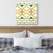 Südwestgeometrie I Leinwanddruck (Insitu (Schlafzimmer))