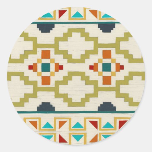 Südwestgeometrie I Runder Aufkleber (Vorderseite)