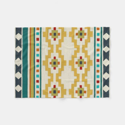 Südwestgeometrie III Fleecedecke (Vorderseite (Horizontal))