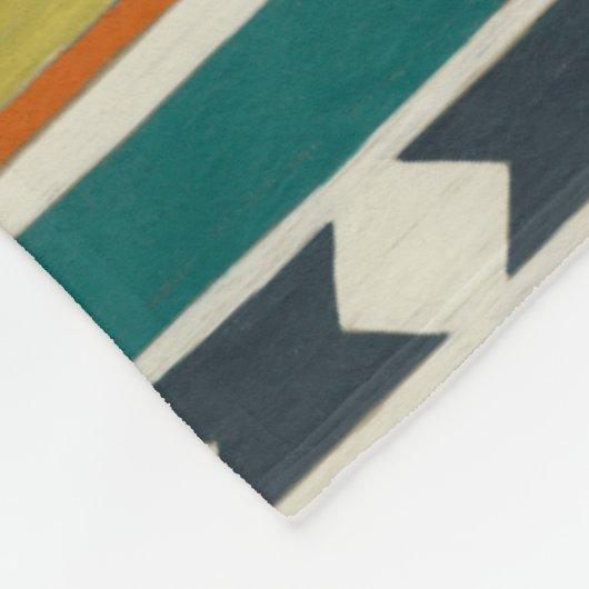 Südwestgeometrie III Fleecedecke (Ecke)