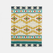 Südwestgeometrie III Fleecedecke (Vorderseite)