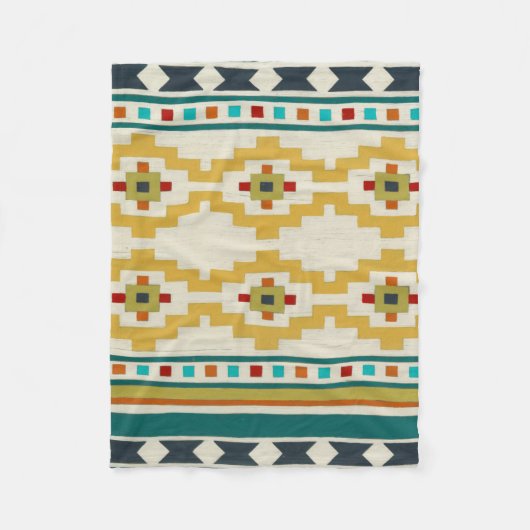 Südwestgeometrie III Fleecedecke (Vorderseite)