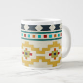 Südwestgeometrie III Jumbo-Tasse (Vorderseite Rechts)