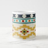 Südwestgeometrie III Jumbo-Tasse (Vorderseite)