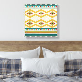 Südwestgeometrie III Leinwanddruck (Insitu (Schlafzimmer))