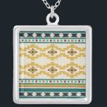 Südwestgeometrie III Versilberte Kette<br><div class="desc">Muster</div>