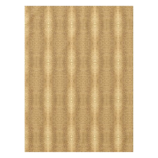 Südwestgoldbraun Alligator Leather Tischdecke (Vorderseite)