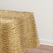 Südwestgoldbraun Alligator Leather Tischdecke (Beispiel)