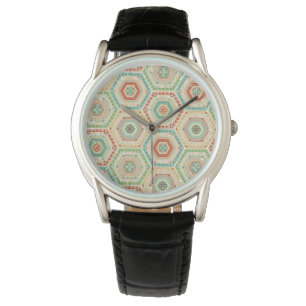 Südwesthexagon-Muster SüdwestGeo-Schritt- Armbanduhr