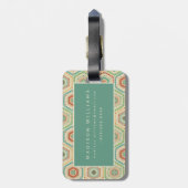 Südwesthexagon-Muster SüdwestGeo-Schritt-| Gepäckanhänger (Rückseite vertikal)