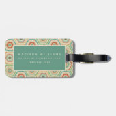 Südwesthexagon-Muster SüdwestGeo-Schritt-| Gepäckanhänger (Rückseite horizontal)