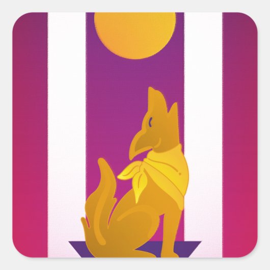 Südwesthund Quadratischer Aufkleber (Vorderseite)