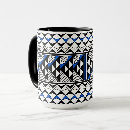 Südwestindischer Regen und Sun Design Tasse (Vorderseite Links)