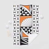 Südwestindischer Sonnenaufgang in Orange Golfhandtuch (Insitu)