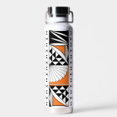 Südwestindischer Sonnenaufgang in Orange Trinkflasche (Rückseite)