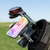 Südwestindischer Sonnenaufgang in Regenbogen Golf Headcover (In Situ)
