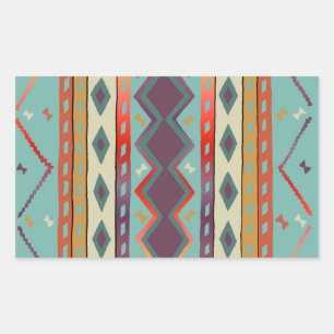 Südwestindischer umfassender Entwurfs-Aufkleber Rechteckiger Aufkleber