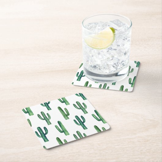 Südwestkaktus | Desert Fiesta Party Decor Rechteckiger Pappuntersetzer (Vor Ort)