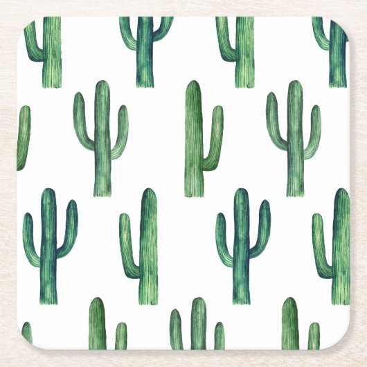 Südwestkaktus | Desert Fiesta Party Decor Rechteckiger Pappuntersetzer (Vorderseite)