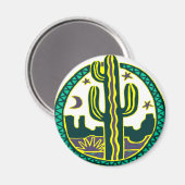 Südwestkaktus Magnet (Vorderseite/Rückseite)
