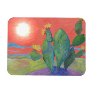 Südwestkaktus-Sonnenuntergang Magnet