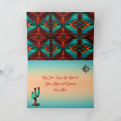 Südwestkaktus und Sonnenkarte Karte (Innenseite)