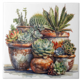 Südwestkaktus und Sukkulente Fliese