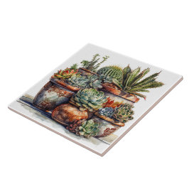 Südwestkaktus und Sukkulente Fliese