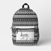 Südwestkaninchen und geometrische Personalisierte Bedruckter Rucksack (Vorderseite)