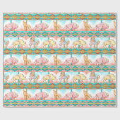 Südwestkarusselltier-Wüsten-Packpapier Geschenkpapier (Flach)