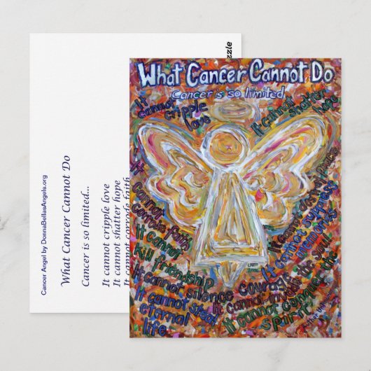 Südwestkrebs kann keine Angel-Postkarten oder -Kar Postkarte (Vorne/Hinten)