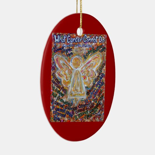 Südwestkrebserkrankung Engel-Zieranhänger individu Keramik Ornament (Rechts)