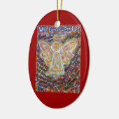 Südwestkrebserkrankung Engel-Zieranhänger individu Keramik Ornament (Links)