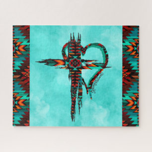 Südwestkreuz und Herz-Jigsaw-Puzzle Puzzle