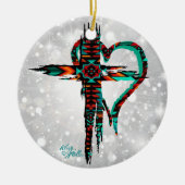 Südwestkreuz und Herz Weihnachtsschmuck (Vorne)