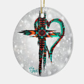 Südwestkreuz und Herz Weihnachtsschmuck (Links)