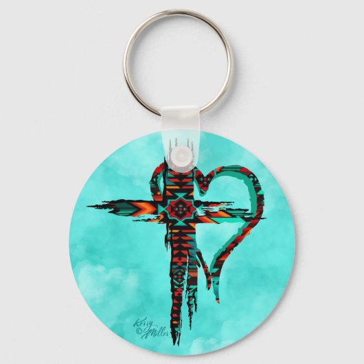 Südwestkreuz und Herzkette Schlüsselanhänger (Vorderseite)