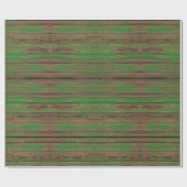 Südwestländliches, grün gestrichenes Holz Geschenkpapier (Flach)