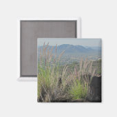 Südwestlandschaft Foto Ferngebirge Magnet (Vorderseite/Rückseite)