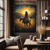 Südwestlich bemalter Western-Print-Poster Poster