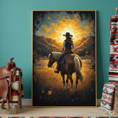 Südwestlich bemalter Western-Print-Poster Poster