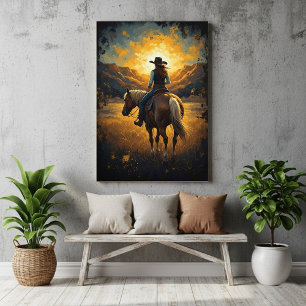 Südwestlich bemalter Western-Print-Poster Poster